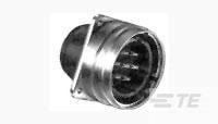 208483-1 TE Connectivity Series 3, 7 Pole Flange Mount Connector Socket, with Male Contacts