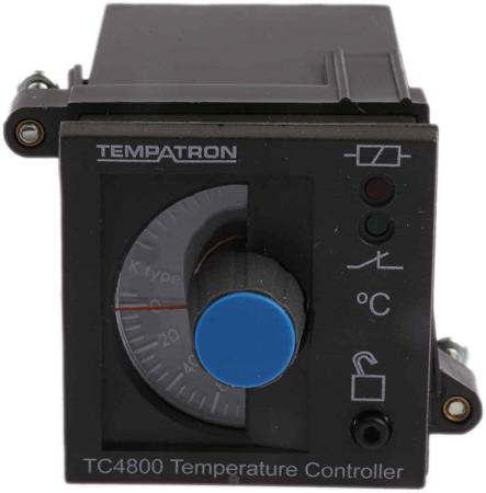 TC4810-01-110-240VAC Tempatron On/Off Temperature Controller, 48 x 48mm, Thermocouple Input, 0 → +200°C Measurement Range