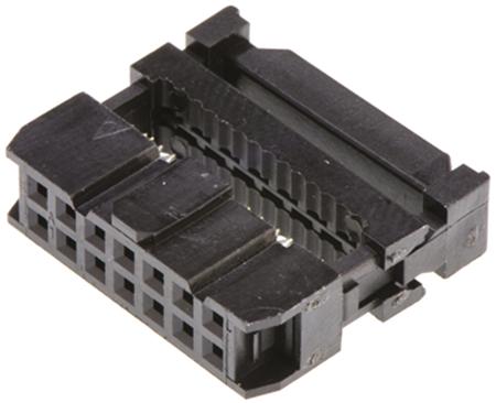 T812114A101CEU Amphenol Communications Solutions 14-Way IDC Connector Socket for Cable Mount, 2-Row