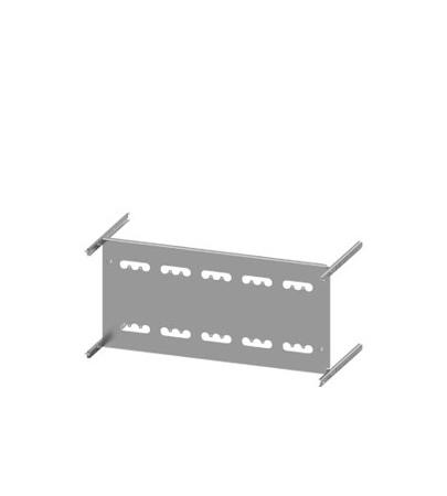 8PQ6000-8BA44 Siemens Grey 3 Gang Mounting Plate Sheet Steel Mounting Plate