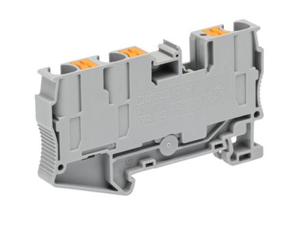 3211929 Phoenix Contact  PT 6 Series Grey, 10mm², Push In Termination, ATEX, IECEx
