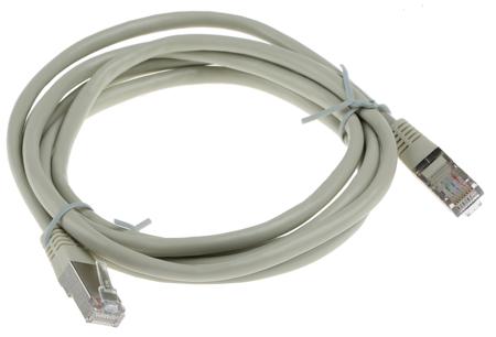 CR503B2 Decelect Cat5 Ethernet Cable, RJ45 to RJ45, F/UTP Shield, Grey PVC Sheath, 2m