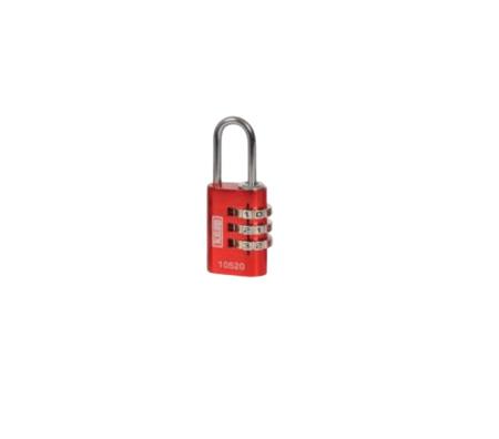 K10520GRED Kasp Combination Aluminium Body, Steel Padlock, 3 mm Shackle, 20mm Body