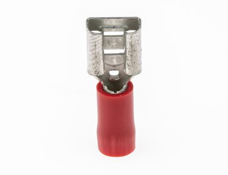 534-339 RS Pro Red Insulated Crimp Receptacle, 6.3 x 0.8mm, 0.5mm² to 1.5mm², 22AWG to 16AWG, Tin Plated