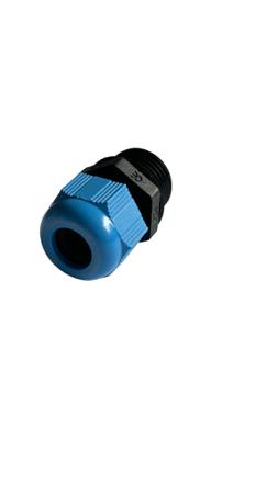 F7425000E SIB SIB-TEC Series Blue Polyamide Cable Gland, M50 Thread, 28mm Min, 38.5mm Max, IP68