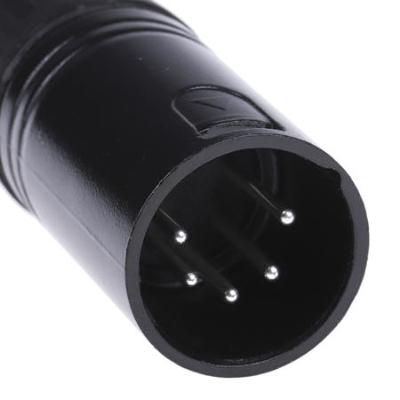 458-018 RS Pro 5 Way Cable Mount XLR Connector, Male, Silver Plated Contacts, 250 V ac