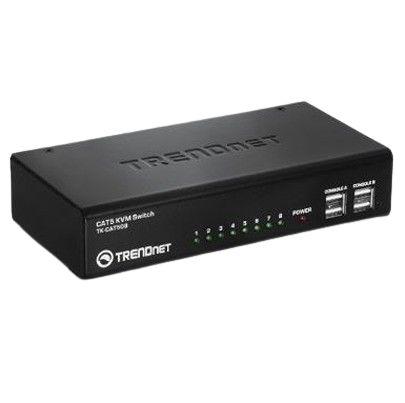 TK-CAT508 Trendnet 8 Port 8 PS/2, USB VGA KVM Switch, 1600 x 1200 Maximum Resolution