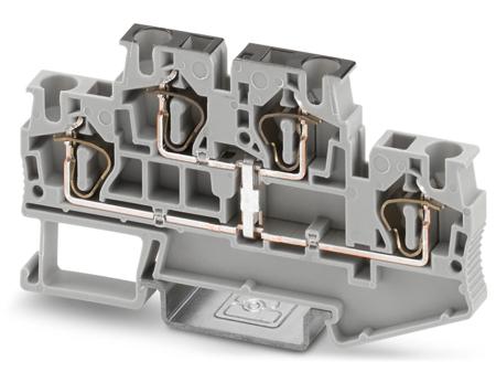 3031542 Phoenix Contact  STTB 4-PV Series Grey, Double-Level, Spring Clamp Termination
