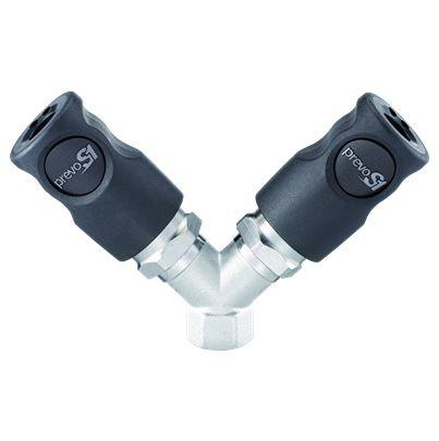 CSI-068103 PREVOST Composite Body Female Pneumatic Quick Connect Coupling, G 1/2 Female Female Thread
