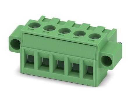 1805330 Phoenix Contact, 5.08mm Pitch, MSTBT 2.5/ 5-STF-5.08, 5 Way, Pluggable Terminal Block, Plug, Screw Termination,