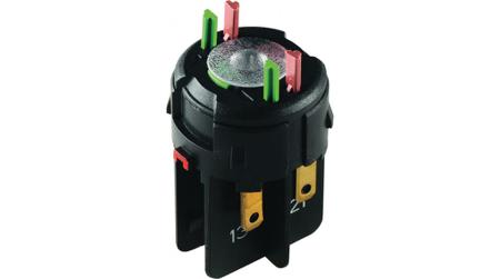 1.20.126.303/9000 RAFI RAFIX 16 Series Contact Block for Use with Plug In Distributor, 250V ac, 1NO, SPST