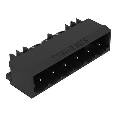 231-436/001-000/105-604 WAGO 231 Series Angled PCB PCB Header, 6 Contact(s), 5 mm Pitch, 1 Row, Shrouded