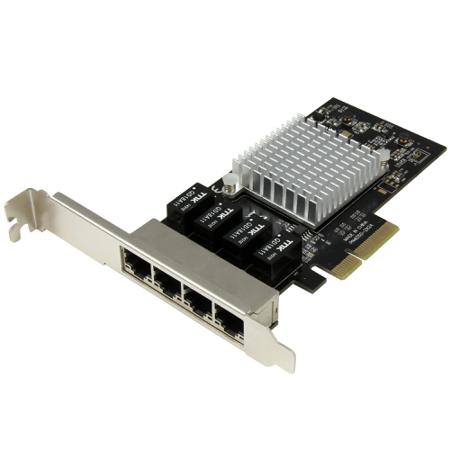 ST4000SPEXI StarTech.com 4 Port PCIe RJ45 Network Card, 10/100/1000Mbit/s