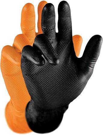 246BK-Taille-M---50 PIP Grippaz Black Powder-Free Nitrile Disposable Gloves, Size M