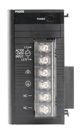 CJ1W-PA202 Omron PLC Power Supply CJ1W Series CJ1M Series, 85 → 264 V ac, 5 V dc, 24 V dc, 400 mA 14W 81.6 x 90 x 45 mm