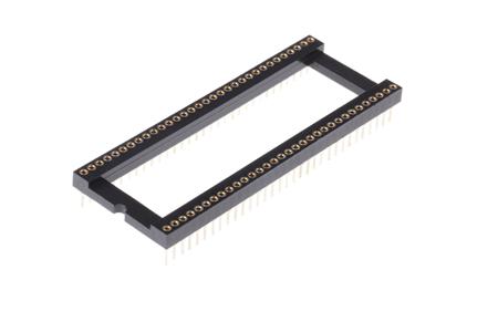 W30564/7TRC Winslow 1.77mm Pitch Vertical 64 Way, Through Hole Turned Pin Open Frame IC Dip Socket, 5A