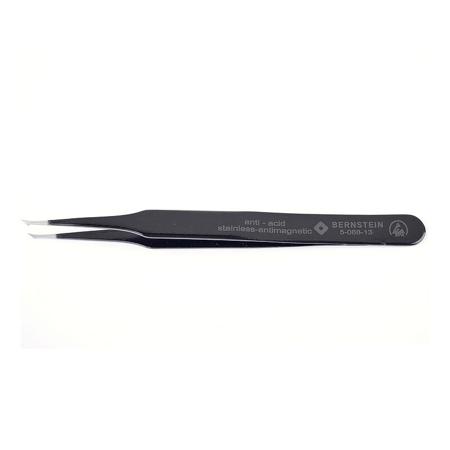 5-068-13 Bernstein 120 mm, Stainless Steel, Angle, ESD Tweezer