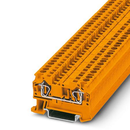 3037135 Phoenix Contact  ST 4 OG Series Orange, Single-Level, Spring Clamp Termination
