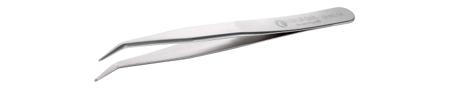 09-SM115-SA-1 ideal-tek 120 mm, Stainless Steel, Grooved, Tweezers