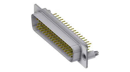 DTS50PY/2M86UN Deltron Connectors DTS 50 Way Through Hole PCB D-sub Connector Plug, 2.84mm Pitch