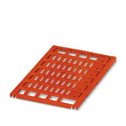 0821001 Phoenix Contact UC-WMCO Insert Cable Marker, Red, Pre-printed "Unlabeled", 0.6 → 7mm Cable, for Conductor And