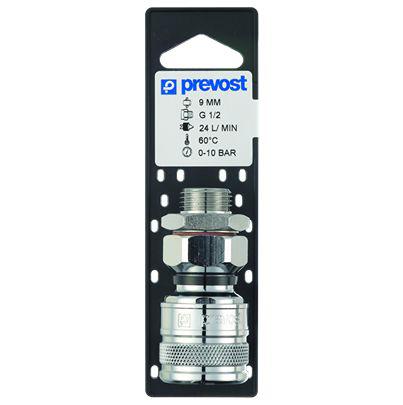 ELS-091153P PREVOST Male Pneumatic Quick Connect Coupling, G 1/2 Male Male Thread