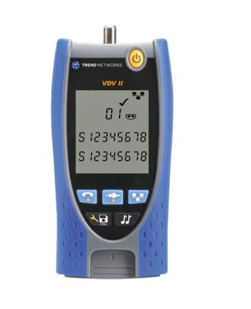 R158007 TREND Networks Cable Tester Coaxial, RJ11, RJ12, RJ45, VDV II