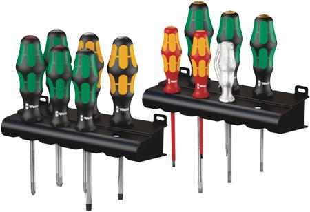 05051010001 Wera Phillips; Pozidriv; Slotted Insulated & Standard Screwdriver Set, 12-Piece