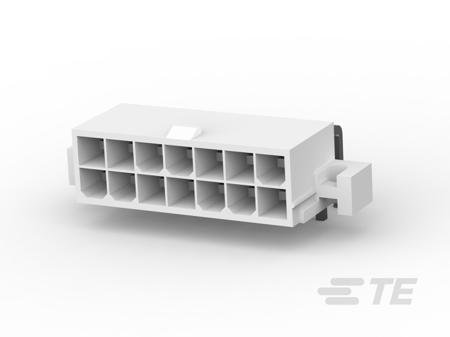 1-1586043-4 TE Connectivity VAL-U-LOK, 4.2mm Pitch, 14 Way, 2 Row, Right Angle PCB Header, Through Hole