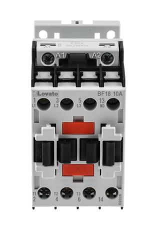 BF1810A230 Lovato BF 3 Pole Contactor, 3NO, 18 A, 9 kW, 230 V ac Coil