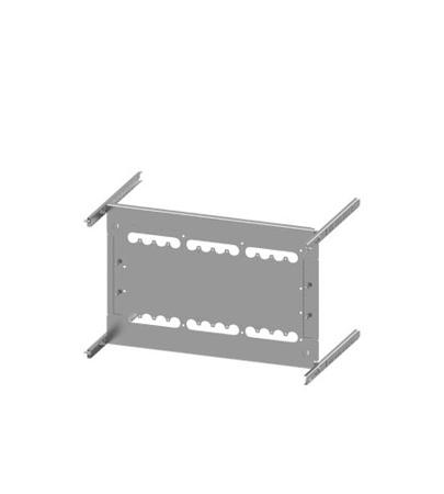 8PQ6000-8BA36 Siemens Grey 3 Gang Mounting Plate Sheet Steel Mounting Plate