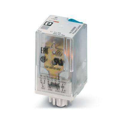 2908898 Phoenix Contact TPDT Non-Latching Relay, 110V dc Coil, 10 mA Non-Latching Relay