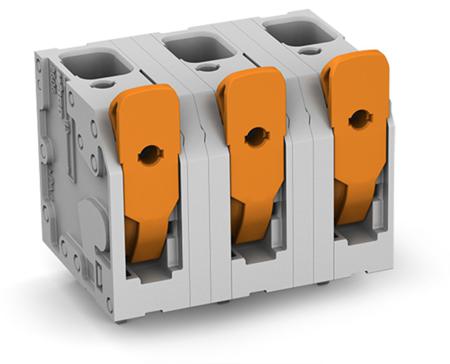 2606-3356 WAGO 2606 Series PCB Connector, 6-Contact, 12.5mm Pitch, Through Hole Mount, 1-Row, Push-In Cage Clamp Termination