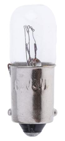 B3010 Orbitec BA9s Indicator Light, Clear, 30 V, 100 mA, 1000h