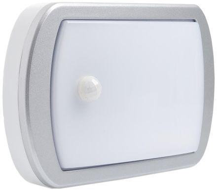 918-5624 RS Pro, 20 W Rectangular LED Bulkhead light, 240 V ac, Aluminium, IP54, Sensor, with Warm White Diffuser