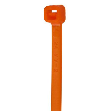 PCT-0250-050-OR-100 NEMIQ Cable Tie, , 252mm x 4.8 mm, Orange Nylon, Pk-100units