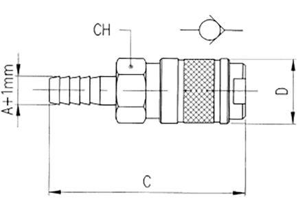 187-8786 BARBED BODY 8MM