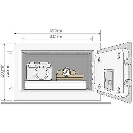 YSEM-250-EG1 Yale 18.6L Safe Safe