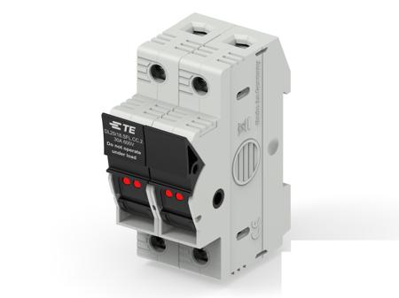 1SNF100034R0000 TE Connectivity 30A Fuse Holder for 10 x 38mm Fuse, 2P, 600V