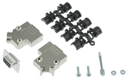 MHD45PK9-DB9S-K MH Connectors MHD45PK 9 Way 45 ° D-sub Connector