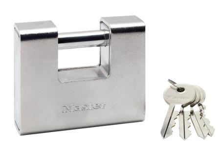 690EURD Master Lock Padlock Weatherproof Zinc Padlock, Keyed Alike, 12mm Shackle, 90mm Body