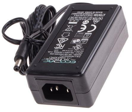 903-7127 RS Pro 25W Desktop Power Supply, 100 → 264 V ac, 5V dc 4A Output Level VI 1 Output