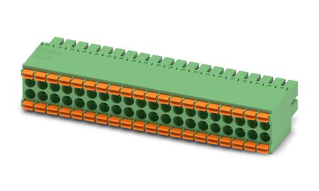 1790289 Phoenix Contact, 3.5mm Pitch, DFMC 1.5/20-ST-3.5, 40 Way, Pluggable Terminal Block, Plug, Cable Mount, Spring Cage
