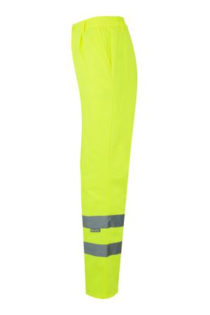 160_20_XL Velilla 160 Fluorescent Yellow High Visibility Hi Vis Trousers, 105cm Waist Size