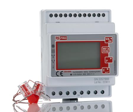 236-9295 RS PRO 1, 3 Phase LCD Backlit Energy MeterEnergy Meter
