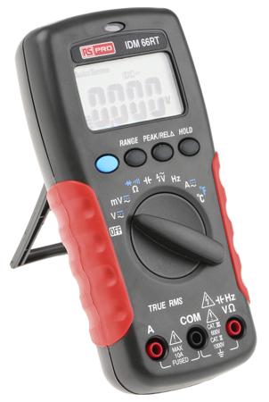 123-3253 RS Pro IDM66RT Handheld Digital Multimeter, 10A ac 1000V ac 10A dc 1000V dc