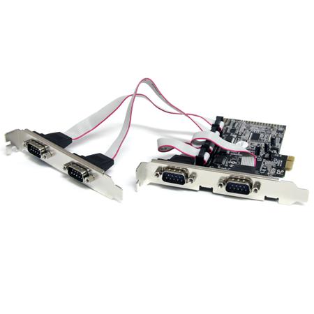 PEX4S553 StarTech.com 4 Port PCIe RS232 Serial Card
