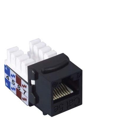 MJS110C5E-BLK L-Com MJS, Cat5e RJ45 1 Port Modular Connector