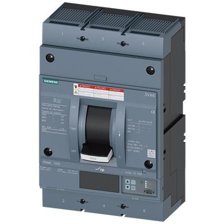 3VA6560-7KQ36-0AA0 Siemens, SENTRON MCCB Molded Case Circuit Breaker 3P 600A, Breaking Capacity 100 kA, Fixed Mount