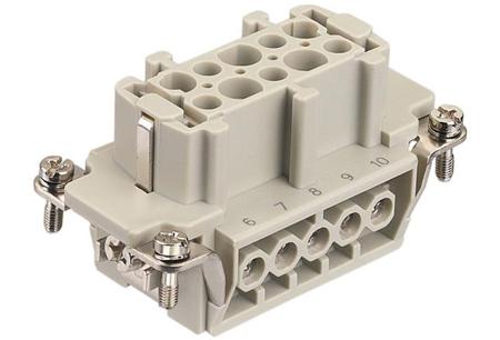 09337102701 HARTING Heavy Duty Power Connector Insert, 16A, Female, Han E Series, 10 Contacts